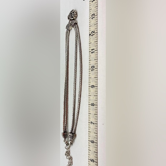 Brighton ❤️ Silver Plated Celtic Heart Knot Necklace With Brighton Bag - Retired - Picture 6 of 7